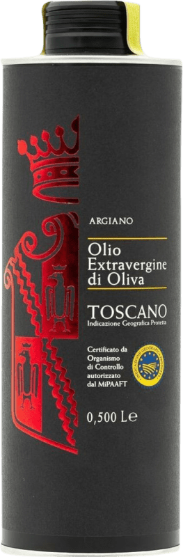 39,95 € Envío gratis | Aceite de Oliva Argiano Olio Can Italia Lata Especial 50 cl