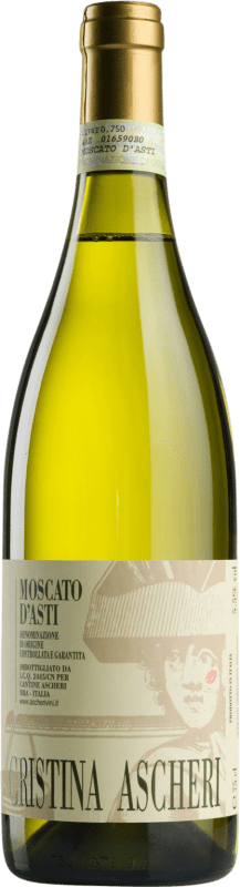 17,95 € Envio grátis | Vinho branco Ascheri D.O.C.G. Moscato d'Asti Piemonte Itália Garrafa 75 cl