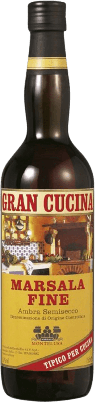 15,95 € Envío gratis | Vino generoso Baglio Curatolo Gran Cucina Fine D.O.C. Marsala Italia Catarratto, Grillo, Inzolia Botella 75 cl
