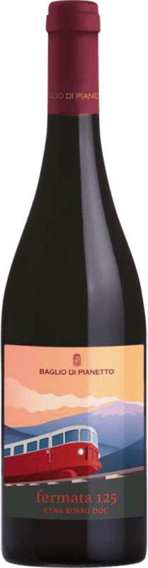 29,95 € Envío gratis | Vino Tinto Baglio di Pianetto Fermata 125 D.O.C. Etna Sicilia Italia Nerello Botella 75 cl