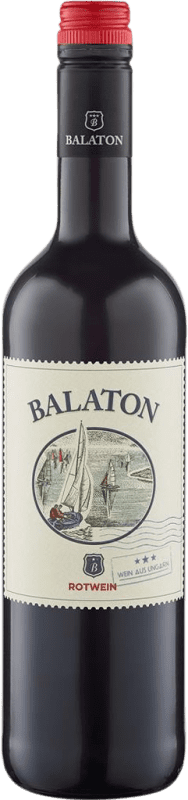 6,95 € 免费送货 | 红酒 Balatonboglári Rotwein I.G.P. Balaton 匈牙利 Merlot, Cabernet Sauvignon, Pinot Black 瓶子 75 cl