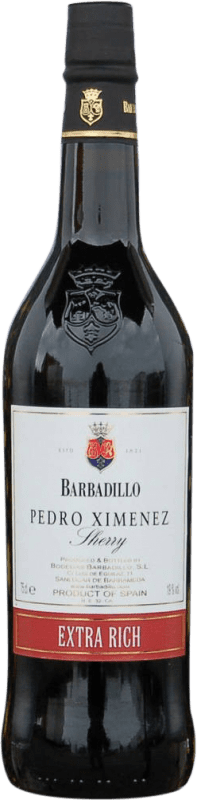 12,95 € 免费送货 | 强化酒 Barbadillo Manzanilla D.O. Manzanilla-Sanlúcar de Barrameda 安达卢西亚 西班牙 Palomino Fino 瓶子 75 cl