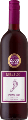 9,95 € Envio grátis | Vinho tinto Barefoot Jammy Red I.G. California California Estados Unidos Pinot Preto, Nebbiolo Garrafa 75 cl