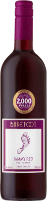 9,95 € Envío gratis | Vino Tinto Barefoot Jammy I.G. California California Estados Unidos Pinot Negro, Nebbiolo Botella 75 cl