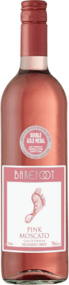 8,95 € 免费送货 | 白酒 Barefoot Pink I.G. California 加州 美国 Muscat, Riesling, Colombard 瓶子 75 cl