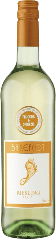 6,95 € 送料無料 | 白ワイン Barefoot Q.b.A. Pfälz Pfälz ドイツ Riesling ボトル 75 cl