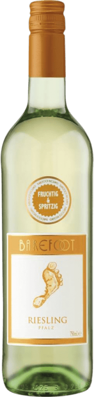 7,95 € Free Shipping | White Wine Barefoot Q.b.A. Pfälz Pfälz Germany Riesling 75 cl