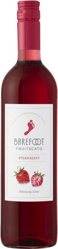 5,95 € 送料無料 | 白ワイン Barefoot Fruitscato Strawberry アメリカ ボトル 75 cl