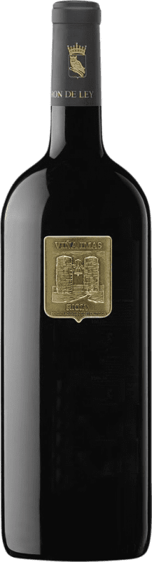169,95 € Бесплатная доставка | Красное вино Barón de Ley Viña Imas Gold — Золотая версия, Ограниченный выпуск Гран Резерва D.O.Ca. Rioja Ла-Риоха Испания Tempranillo — Темпранильо, Cabernet Sauvignon — Каберне Совиньон Бутылка Иеробоам Двойной Магнум 3 L