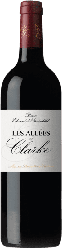 26,95 € 送料無料 | 赤ワイン Baron Edmond de Rothschild Les Allées de Clarke A.O.C. Listrac-Médoc フランス Merlot, Cabernet Sauvignon ボトル 75 cl