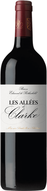 27,95 € Бесплатная доставка | Красное вино Baron Edmond de Rothschild Les Allées de Clarke A.O.C. Listrac-Médoc Франция Merlot — Мерло, Cabernet Sauvignon — Каберне Совиньон Бутылка 75 cl