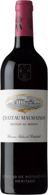 32,95 € Бесплатная доставка | Красное вино Baron Edmond de Rothschild Château Malmaison A.O.C. Moulis-en-Médoc Франция Merlot — Мерло, Cabernet Sauvignon — Каберне Совиньон Бутылка 75 cl