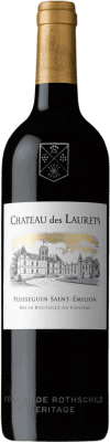 27,95 € 免费送货 | 红酒 Baron Edmond de Rothschild Château des Laurets Puisseguin A.O.C. Saint-Émilion 法国 Merlot, Cabernet Sauvignon 瓶子 75 cl