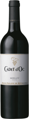 10,95 € Envío gratis | Vino Tinto Philippe de Rothschild Cadet d'Oc I.G.P. Vin de Pays d'Oc Burdeos Francia Merlot 75 cl