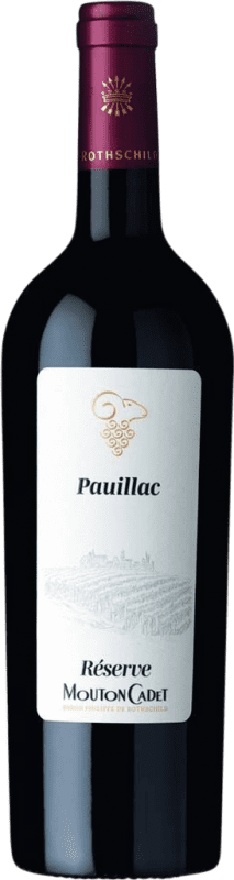 39,95 € Spedizione Gratuita | Vino Rosso Philippe de Rothschild Mouton Cadet Riserva A.O.C. Pauillac bordò Francia Bottiglia 75 cl