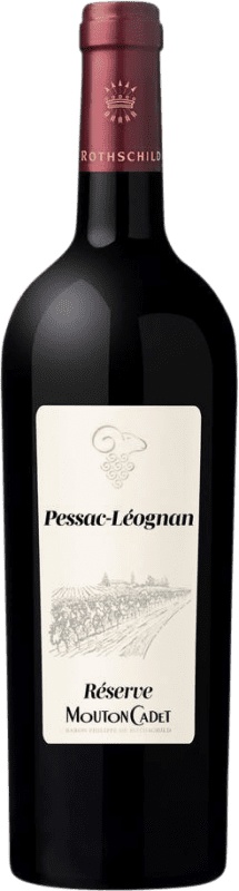 46,95 € Kostenloser Versand | Rotwein Philippe de Rothschild Mouton Cadet Reserve A.O.C. Pessac-Léognan Bordeaux Frankreich Cabernet Sauvignon Flasche 75 cl