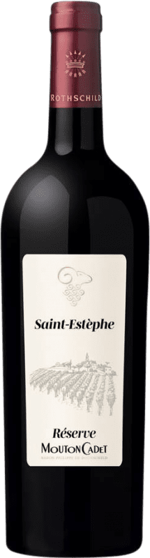 29,95 € 免费送货 | 红酒 Philippe de Rothschild Mouton Cadet 预订 A.O.C. Saint-Estèphe 波尔多 法国 Cabernet Sauvignon 瓶子 75 cl