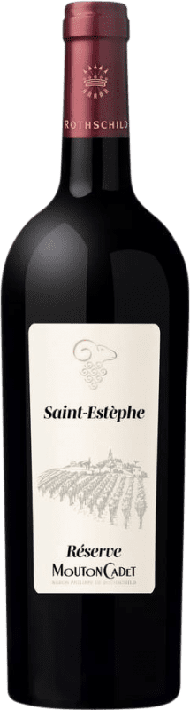 29,95 € Free Shipping | Red Wine Philippe de Rothschild Mouton Cadet Reserve — Aged A.O.C. Saint-Estèphe Bordeaux France Cabernet Sauvignon Bottle 75 cl
