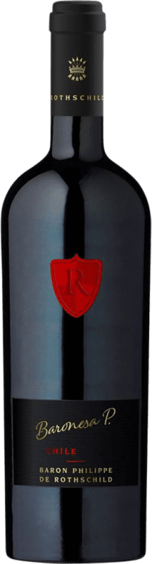 89,95 € Бесплатная доставка | Красное вино Philippe de Rothschild Baronesa P I.G. Valle del Maipo Долина Майпо Чили Cabernet Sauvignon — Каберне Совиньон 75 cl