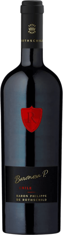 72,95 € 免费送货 | 红酒 Philippe de Rothschild Baronesa P I.G. Valle del Maipo 迈波谷 智利 Cabernet Sauvignon 瓶子 75 cl