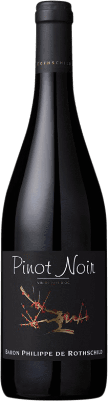 11,95 € Spedizione Gratuita | Vino rosso Philippe de Rothschild Les Cépages I.G.P. Vin de Pays d'Oc bordò Francia Pinot Nero Bottiglia 75 cl