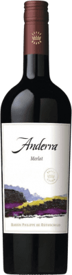 10,95 € Бесплатная доставка | Красное вино Philippe de Rothschild Anderra I.G. Valle del Maipo Santiago de Chile Чили Merlot — Мерло Бутылка 75 cl