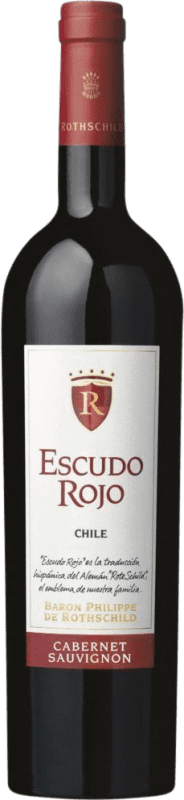 17,95 € 送料無料 | 赤ワイン Philippe de Rothschild Escudo Rojo I.G. Valle del Maipo Santiago de Chile チリ Cabernet Sauvignon ボトル 75 cl