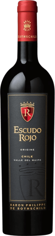 32,95 € Бесплатная доставка | Красное вино Philippe de Rothschild Escudo Rojo Origin I.G. Valle del Maipo Santiago de Chile Чили Cabernet Sauvignon — Каберне Совиньон Бутылка 75 cl