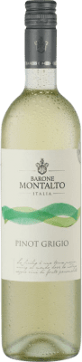 5,95 € 免费送货 | 白酒 Barone Montalto D.O.C. Sicilia 西西里岛 意大利 Pinot Grey 瓶子 75 cl