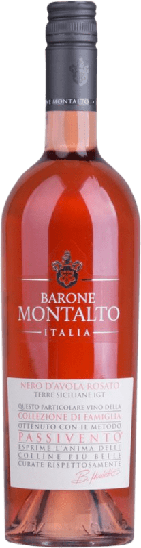 8,95 € Kostenloser Versand | Roséwein Barone Montalto Collezione Famiglia Passivento I.G.T. Terre Siciliane Sizilien Italien Nero d'Avola Flasche 75 cl