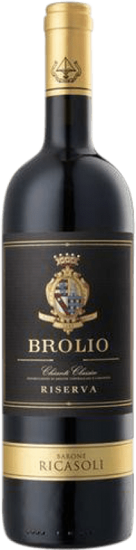 32,95 € 免费送货 | 红酒 Barone Ricasoli Brolio 预订 D.O.C.G. Chianti Classico 意大利 Merlot, Cabernet Sauvignon, Sangiovese 瓶子 75 cl