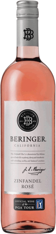 15,95 € Envío gratis | Vino rosado Beringer Classic Rosé I.G. California California Estados Unidos Zinfandel Botella 75 cl