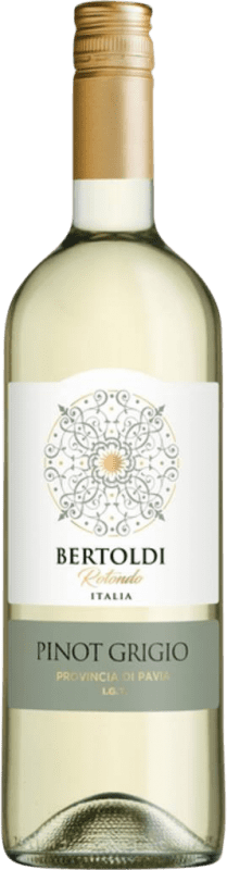 6,95 € Envio grátis | Vinho branco Bertoldi Rotondo I.G.T. Provincia di Pavia Lombardia Itália Pinot Cinza Garrafa 75 cl