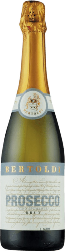 13,95 € Бесплатная доставка | Белое игристое Bertoldi Spumante брют D.O.C. Prosecco Venecia Италия Glera бутылка 75 cl