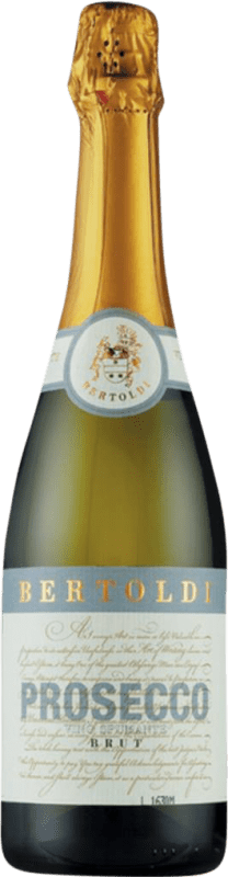 16,95 € 送料無料 | 白のスパークリングワイン Bertoldi Brut — ブリュット D.O.C. Prosecco Venecia イタリア Glera — グレラ 75 cl