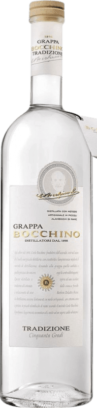 59,95 € Envio grátis | Aguardente Grappa Bocchino Tradizione Cinquanta Gradi Piemonte Itália Dolcetto, Barbera, Freisa, Grignolino Garrafa 70 cl