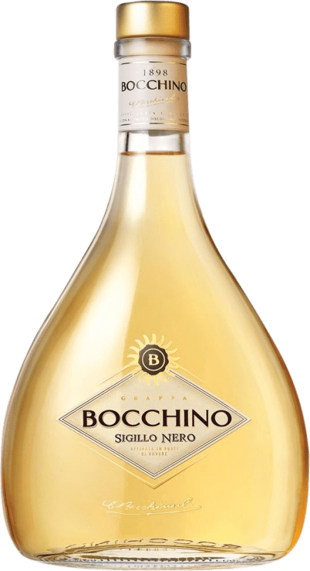 39,95 € Envio grátis | Aguardente Grappa Bocchino Sigillo Nero Piemonte Itália Nebbiolo, Dolcetto, Barbera Garrafa 70 cl