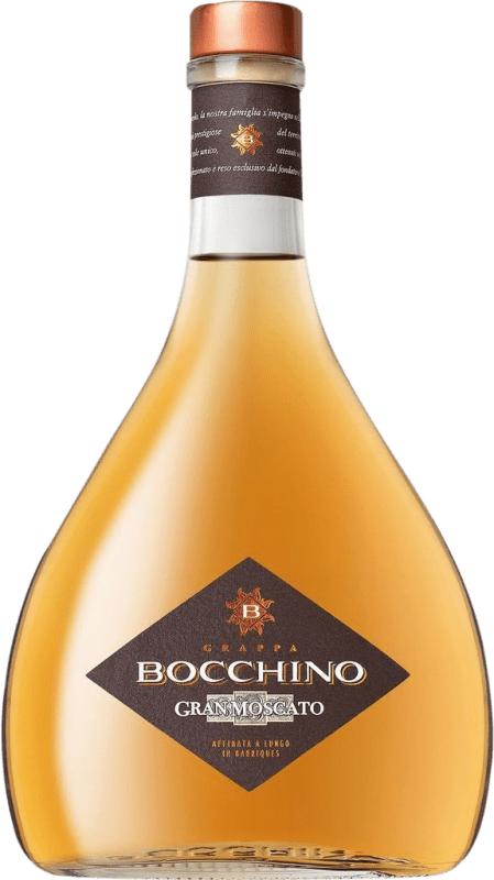 42,95 € Kostenloser Versand | Grappa Bocchino Italien Moscato — Muskateller Flasche 70 cl
