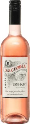 9,95 € Free Shipping | Rosé Wine Castaño Casa Carmela Semiseco — Semi Dry D.O. Yecla Region of Murcia Spain Monastrell 75 cl