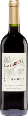 10,95 € 免费送货 | 红葡萄酒 Castaño Casa Carmela Semiseco — 半干型 D.O. Yecla 穆尔西亚地区 西班牙 Monastrell — 莫纳斯特雷尔 75 cl