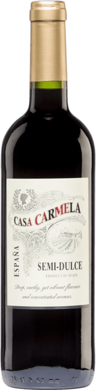 8,95 € Envoi gratuit | Vin Rouge Castaño Casa Carmela Semiseco — Demi-Sec D.O. Yecla Région de Murcie Espagne Monastrell Bouteille 75 cl