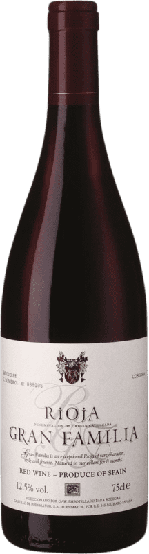 6,95 € Spedizione Gratuita | Vino rosso Castillo de Fuenmayor Gran Familia D.O.Ca. Rioja La Rioja Spagna Tempranillo, Graciano Bottiglia 75 cl