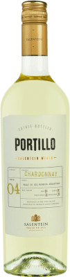 9,95 € Spedizione Gratuita | Vino bianco El Portillo I.G. Valle de Uco Mendoza Argentina Chardonnay Bottiglia 75 cl