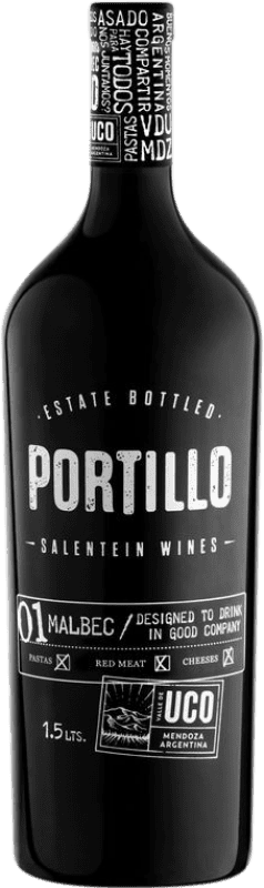 21,95 € 免费送货 | 红酒 El Portillo I.G. Valle de Uco 门多萨 阿根廷 Malbec 瓶子 Magnum 1,5 L