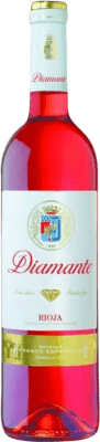 9,95 € 免费送货 | 玫瑰酒 Bodegas Franco Españolas Diamante Rosado 半干半甜 D.O.Ca. Rioja 拉里奥哈 西班牙 Tempranillo, Nebbiolo 瓶子 75 cl