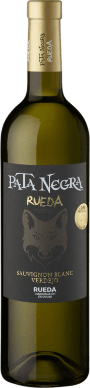 8,95 € Бесплатная доставка | Белое вино García Carrión Pata Negra Sauvignon Verdejo D.O. Rueda Кастилия-Леон Испания Nebbiolo — Неббиоло, Sauvignon — Совиньон Бутылка 75 cl