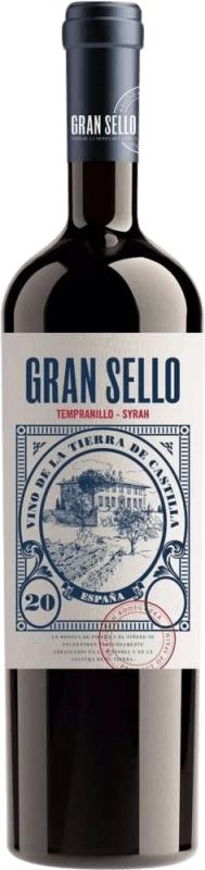 9,95 € Envoi gratuit | Vin rouge Gran Sello I.G.P. Vino de la Tierra de Castilla Castilla La Mancha Espagne Syrah Bouteille 75 cl