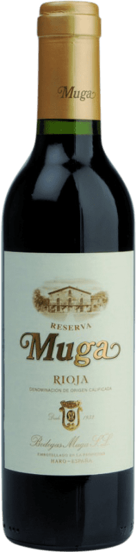 13,95 € Kostenloser Versand | Rotwein Muga Reserve D.O.Ca. Rioja La Rioja Spanien Tempranillo, Grenache, Graciano, Mazuelo Halbe Flasche 37 cl