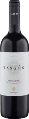 7,95 € Бесплатная доставка | Красное вино Rasgón Rasgón I.G.P. Vino de la Tierra de Castilla Кастилья-Ла-Манча Испания Tempranillo бутылка 75 cl