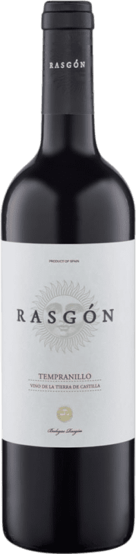 7,95 € Бесплатная доставка | Красное вино Rasgón Rasgón I.G.P. Vino de la Tierra de Castilla Кастилья-Ла-Манча Испания Tempranillo бутылка 75 cl